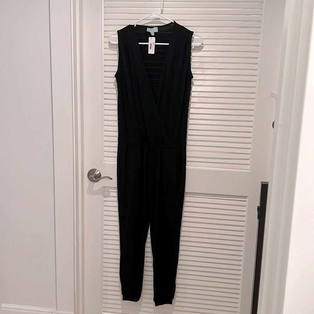 Black jumpsuit, Veronica M, new with tags, XS